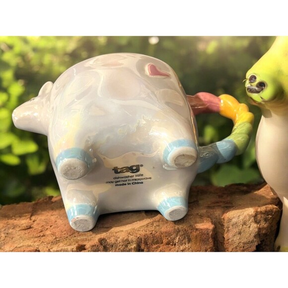 Unicorn Coffee Mug 'You Are Unique' Pastel Rainbow Handle 8oz Ceramic Cup Cute - Picture 7 of 8